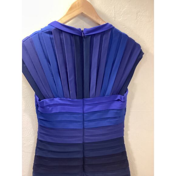 TADASHI COLLECTION Blue Purple Ombre Bodycon Stretch Evening Cocktail Dress S - Picture 8 of 8